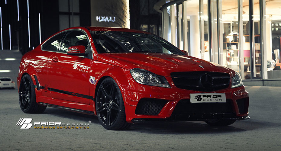 Аэродинамический обвес Prior Design Black Edition для Mercedes C-class Coupe (W204)
