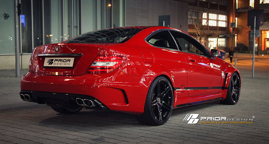 Аэродинамический обвес Prior Design Black Edition для Mercedes C-class Coupe (W204)