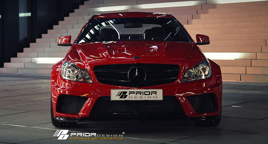Аэродинамический обвес Prior Design Black Edition для Mercedes C-class Coupe (W204)