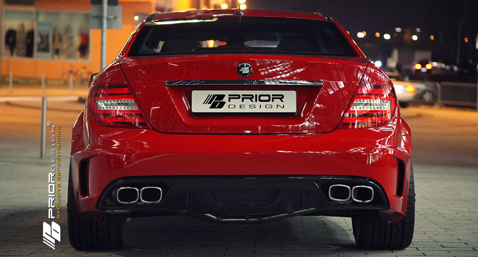 Аэродинамический обвес Prior Design Black Edition для Mercedes C-class Coupe (W204)