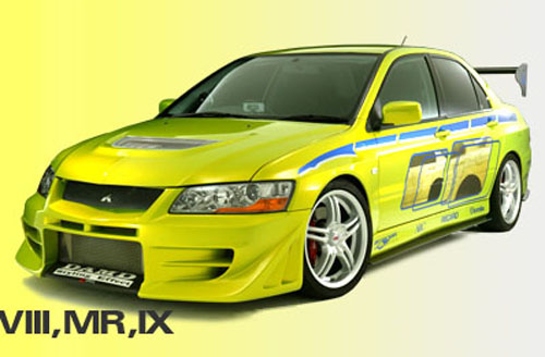 Аэродинамический обвес DAMD для Mitsubishi Lancer Evolution 8, 9