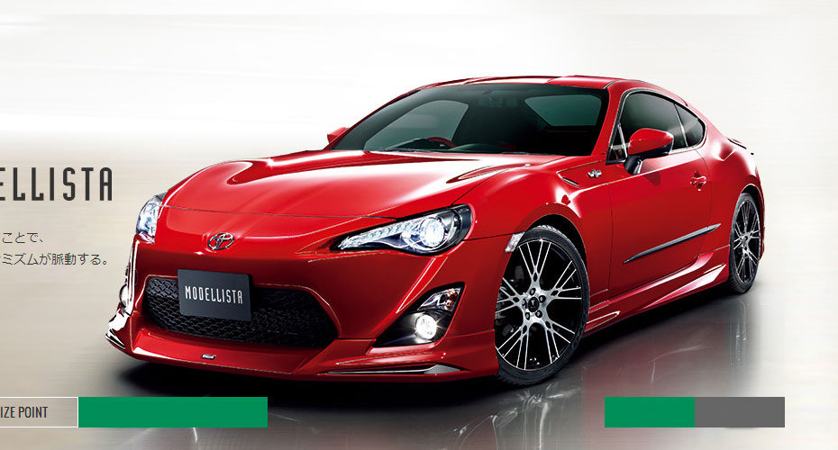 Аэродинамический обвес Modellista для Toyota GT 86 (ZN6)